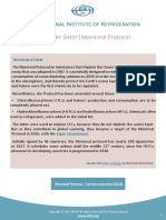 Summary Sheet Montreal Protocol: International Institute of Refrigeration