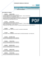 Programação Semanal - Obra Central de Abastecimento