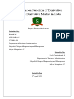 Functions of Derivative Market in India