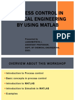Process Control in Chemical Engineering by Using Matlab