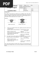 Structural Steel Design Project: Calculation Sheet