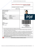 The Institute of Chartered Accountants of India - Admit Card PDF