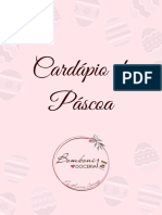 Cardápio de Páscoa PDF