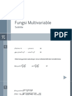 Fungsi Multivariable