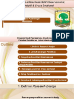 Rancangan Penelitian Deskriptif & Cross Sectional