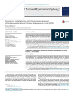 Translation and Adaptation Into The Romanian Language of The Personality Related Position Requirements Form PPRF
