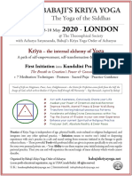 Babaji'S Kriya Yoga : 2020 London