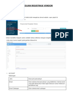 Panduan Registrasi Vendor PTPN 10