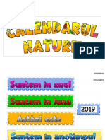 calendarul naturii