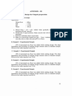 Appendix - Iii Recipe For Chapati Preparation A. Sample 1 - Control Recipe