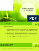 Pokok-Pokok Hukum Adat