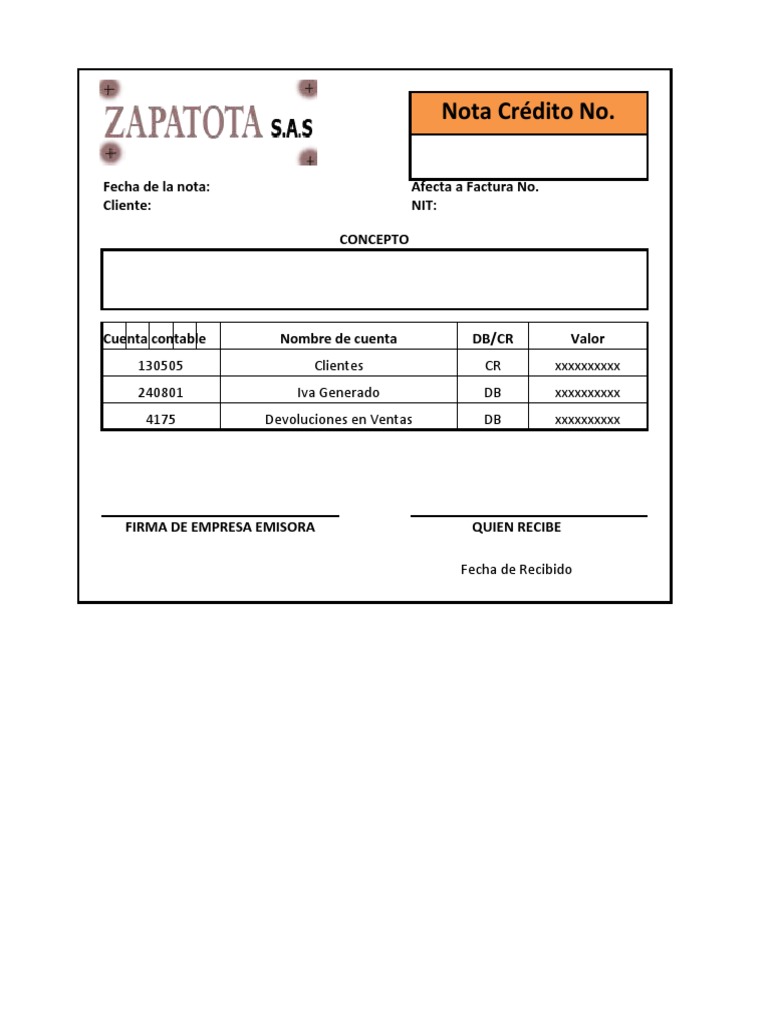 Formato Notas Contables | PDF