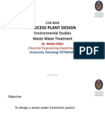 Lecture 13 Environmental Studies (Wastewater Treatment)