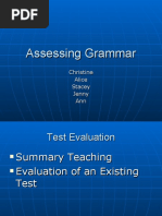 Assessing Grammar.ppt