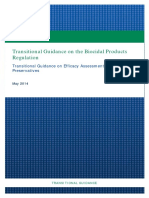 Biocides Transitional Guidance Efficacy Preservatives en