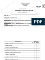 Formato de Escala Estimativa