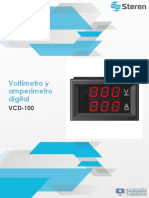 Voltímetro y Amperímetro Digital VCD-100