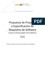 Propuesta de Proyecto y Especificación de Requisitos de Software