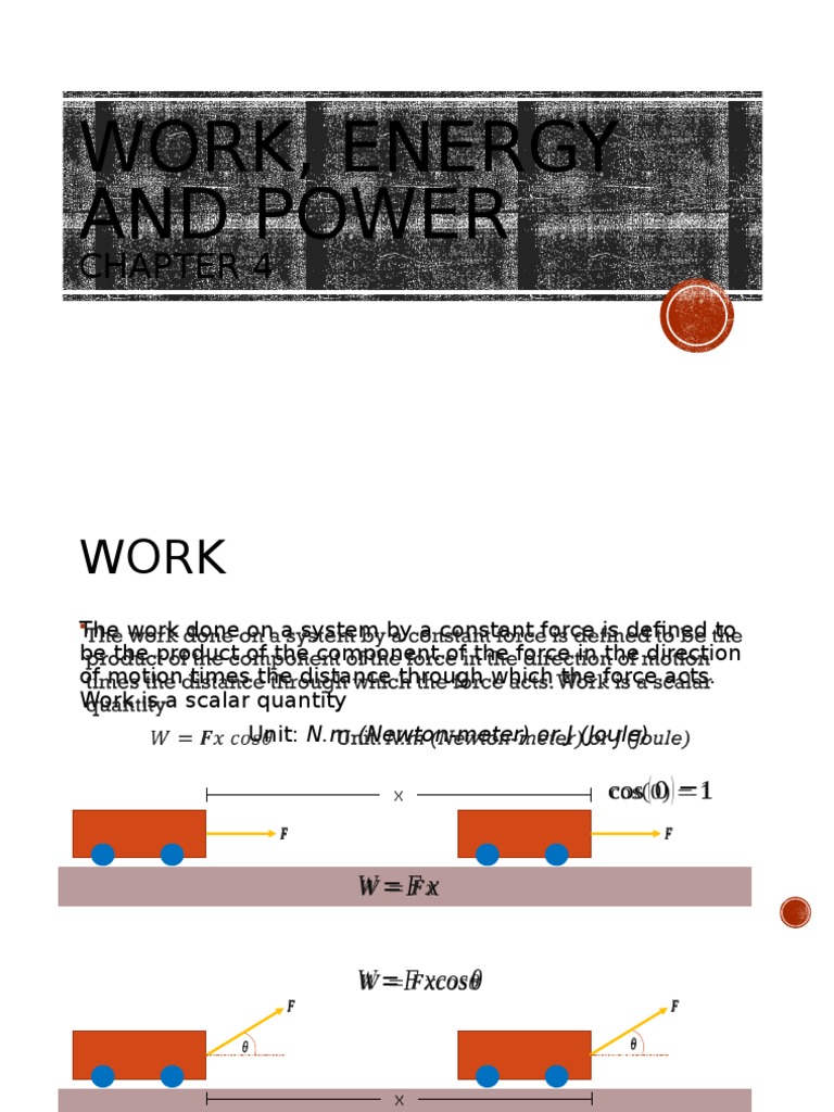 4 Work Energy and Power | PDF | Kinetic Energy | Potential Energy