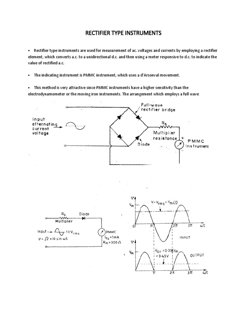 Rectifier Type Instruments PDF