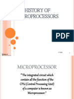 HISTORY OF MICROPROCESSORS