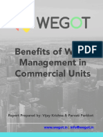 Benefits of Water Management in Commercial Units: Report Prepared By: Vijay Krishna & Parvati Parkkot
