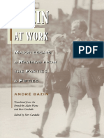André Bazin, Bert Cardullo - Bazin at Work - Major Essays and Reviews From The Forties and Fifties (1997, Routledge)