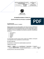 Informe Mantenimiento Correctivo Equipos Informáticos Proceso: Fie-Uerb-003-2016