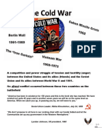 Cold War important terms and activity sheet 