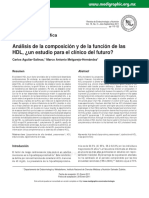 Análisis de la composición y de la función de las HDL. Aguilar & Melgarejo 2011.pdf