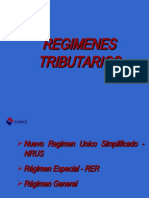 Regimenes Tributarios