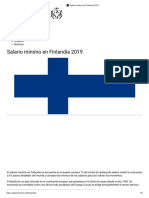 Salario Mínimo en Finlandia 2019