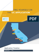 presenting yourself on the uc application