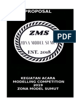 Proposal: Kegiatan Acara Modelling Competition 2019 Zona Model Sumut