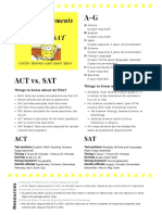 A-G Requirements & Act vs. Sat