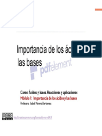 1-1 IMPORTANCIA DE LOS ACIDOS Y LAS BASES