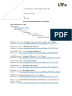 Fontes de Pesquisa e Livros Digitais de Psicologia Da Educação PDF