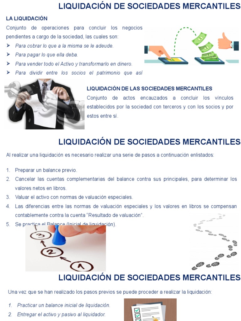 Liquidación De Sociedades Mercantiles Pdf Sociedad De