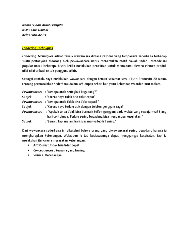 Laddering Techniques PDF