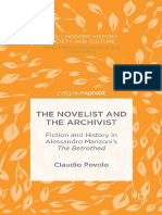 (Early Modern History - Society and Culture) Claudio Povolo (Auth.) - The Novelist and The Archivist - Fiction and History in Alessandro Manzoni's The Betrothed (2014, Palgrave Macmillan UK)