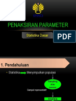 Penaksiran Parameter: Statistika Dasar