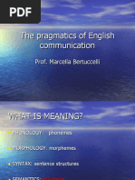 The Pragmatics of English Communication