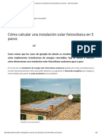 Cómo Calcular Una Instalación Solar Fotovoltaica en 5 Pasos - Click Renovables