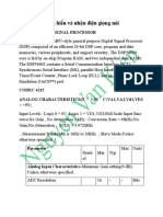 Cảm biến và nhận điện giọng nói: 24-Bit Digital Signal Processor