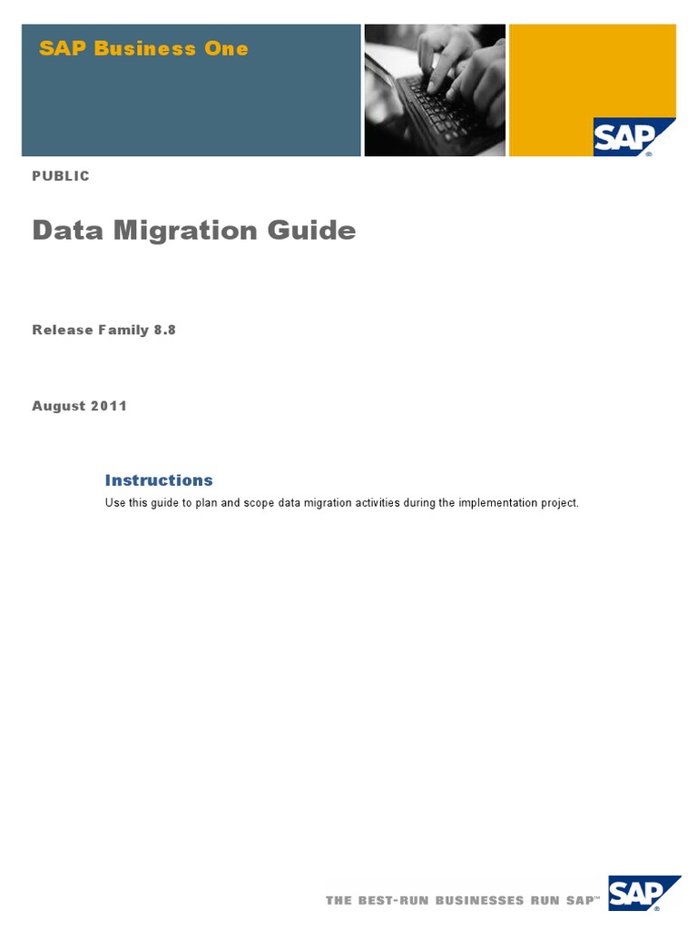 B1AIP30 - Data Migration Guide | PDF | Debits And Credits | Inventory