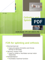 Splinting and Orthotics JMB