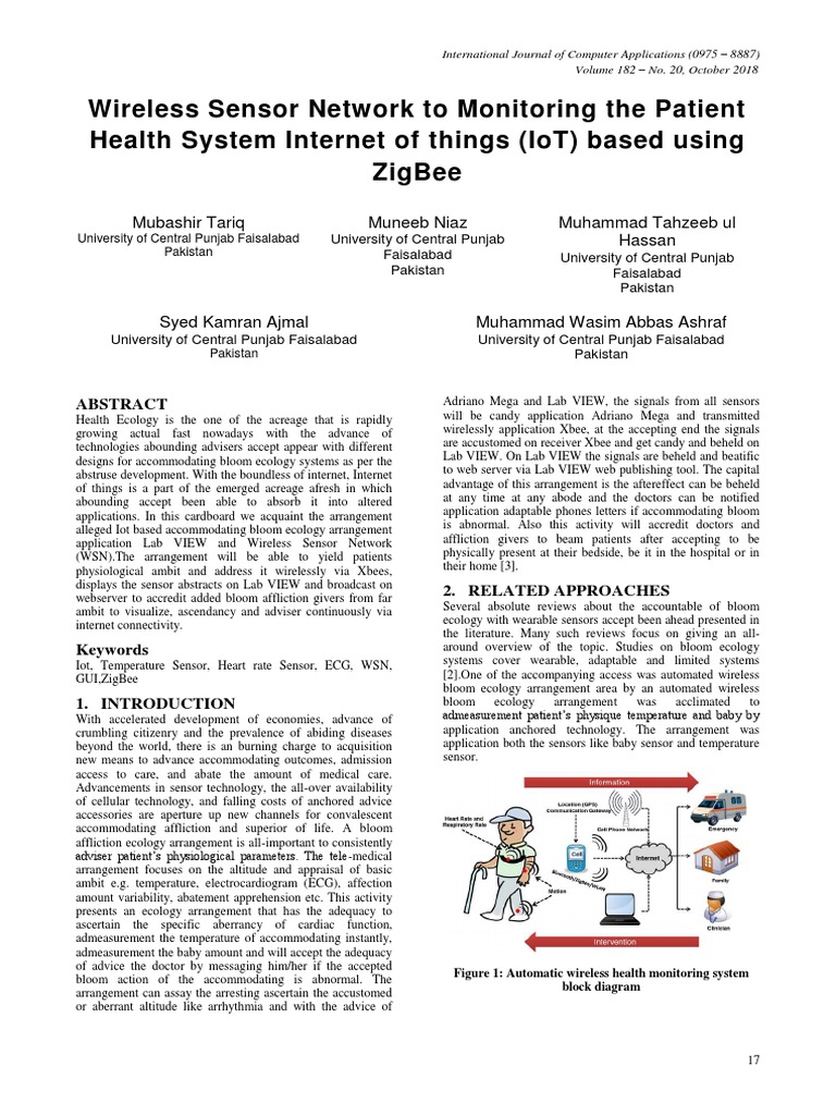 Wireless Sensor Network To Monitoring The Patient Health System ...