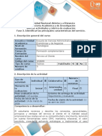 Guía de actividades y rúbrica de evaluación - Fase 3. Identificar las principales características del servicio (1).pdf