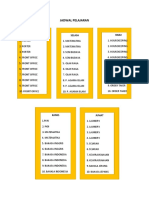 Jadwal Pelajaran