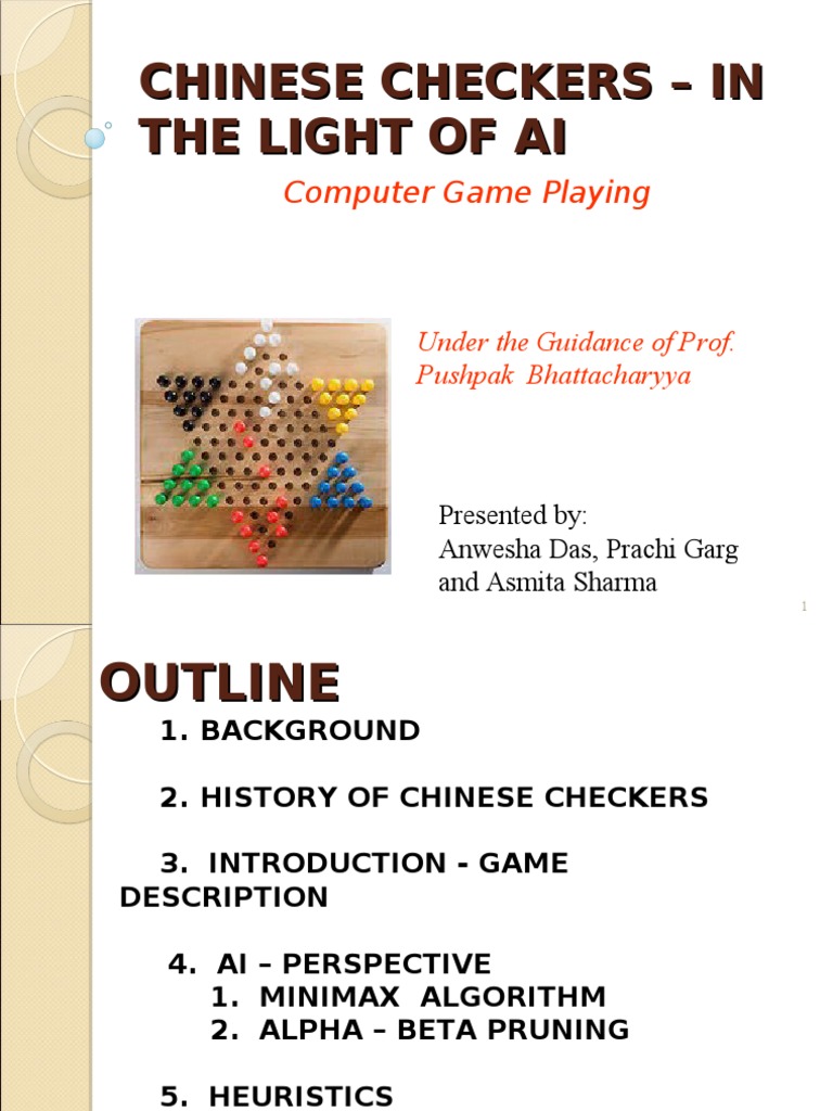 Anwesha Chinese Checker PDF Algorithms Game Theory